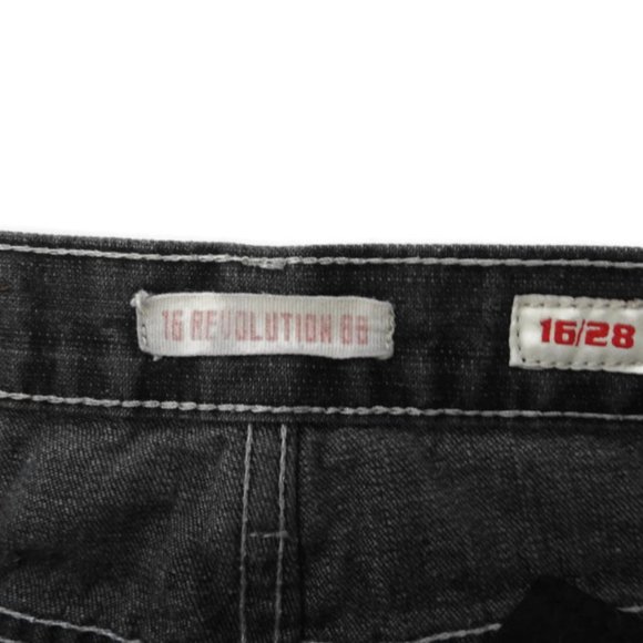 Boys 1688 Revolution Jeans Charcoal Grey W16/L28 - Picture 2 of 4